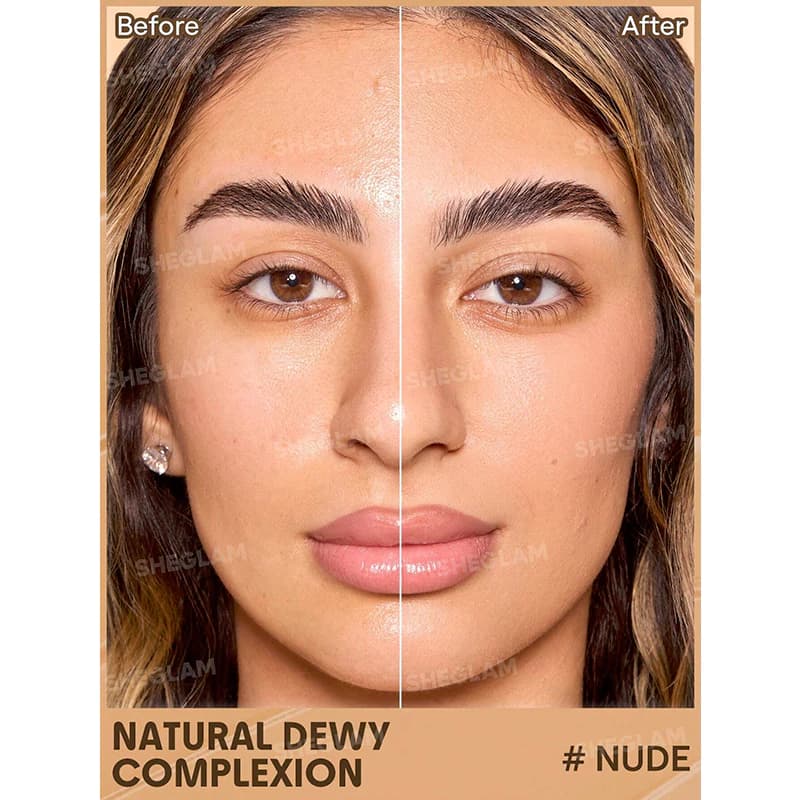 تینت صورت شیگلم مدل DEW & DONE حاوی SPF 20 رنگ NUDE — تصویر ۲