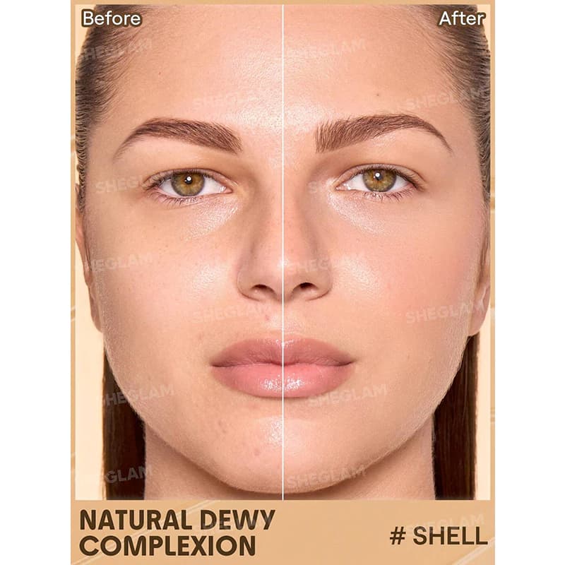تینت صورت شیگلم مدل DEW & DONE حاوی SPF 20 رنگ SHELL — تصویر ۳