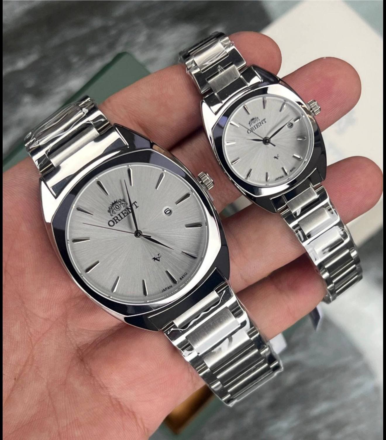 ست ساعت مچی زنانه و مردانه اورینت OrientV 845G کد01 — تصویر ۵
