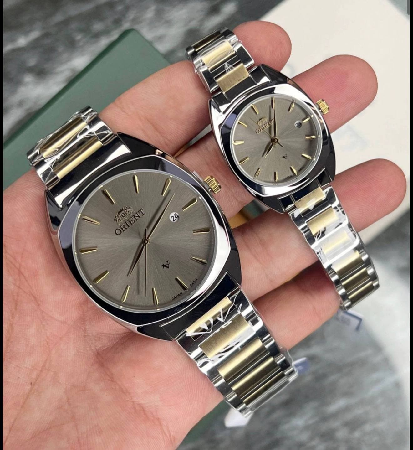 ست ساعت مچی زنانه و مردانه اورینت OrientV 845G کد01 — تصویر ۷