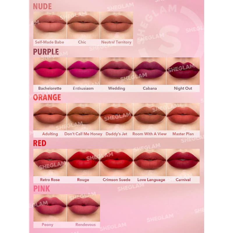 رژ لب مات شیگلم مدل MATTE ALLURE رنگ CARNIVAL — تصویر ۵