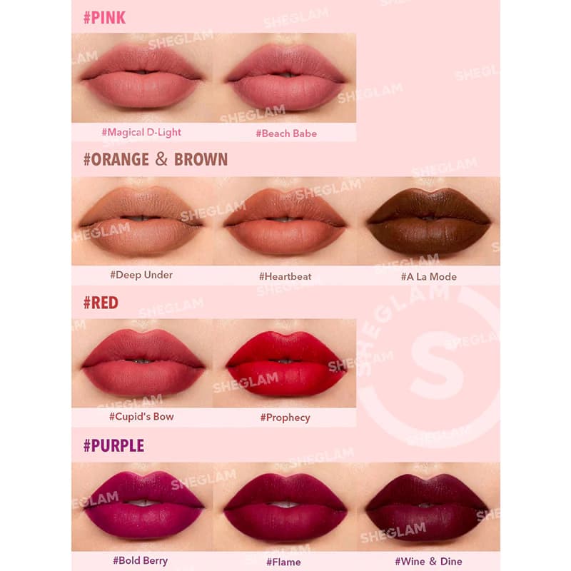 رژ لب جامد شیگلم مدل STARLIGHT VELVET رنگ CUPID’S BOW — تصویر ۶