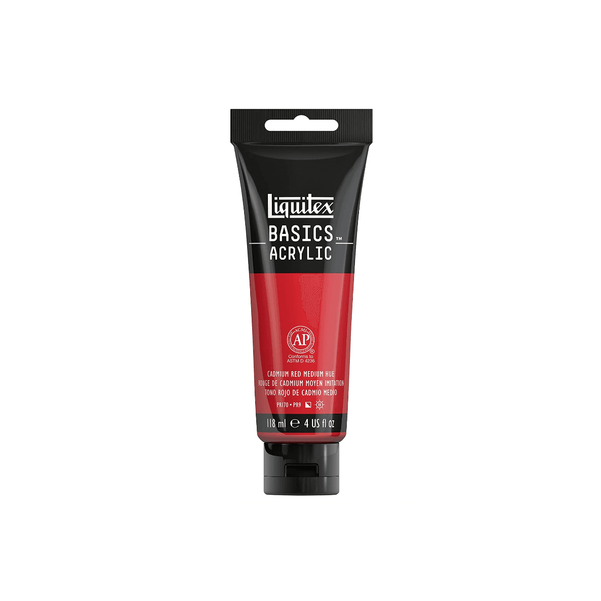 رنگ قرمز CADMIUM اکریلیک LIQUITEX مدل BASICS