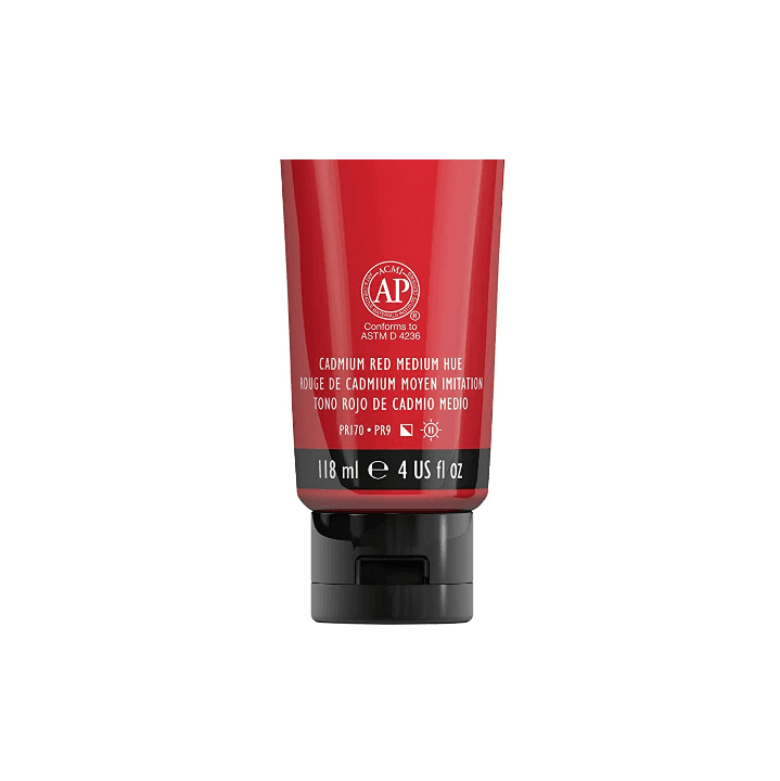 رنگ قرمز CADMIUM اکریلیک LIQUITEX مدل BASICS — تصویر ۳