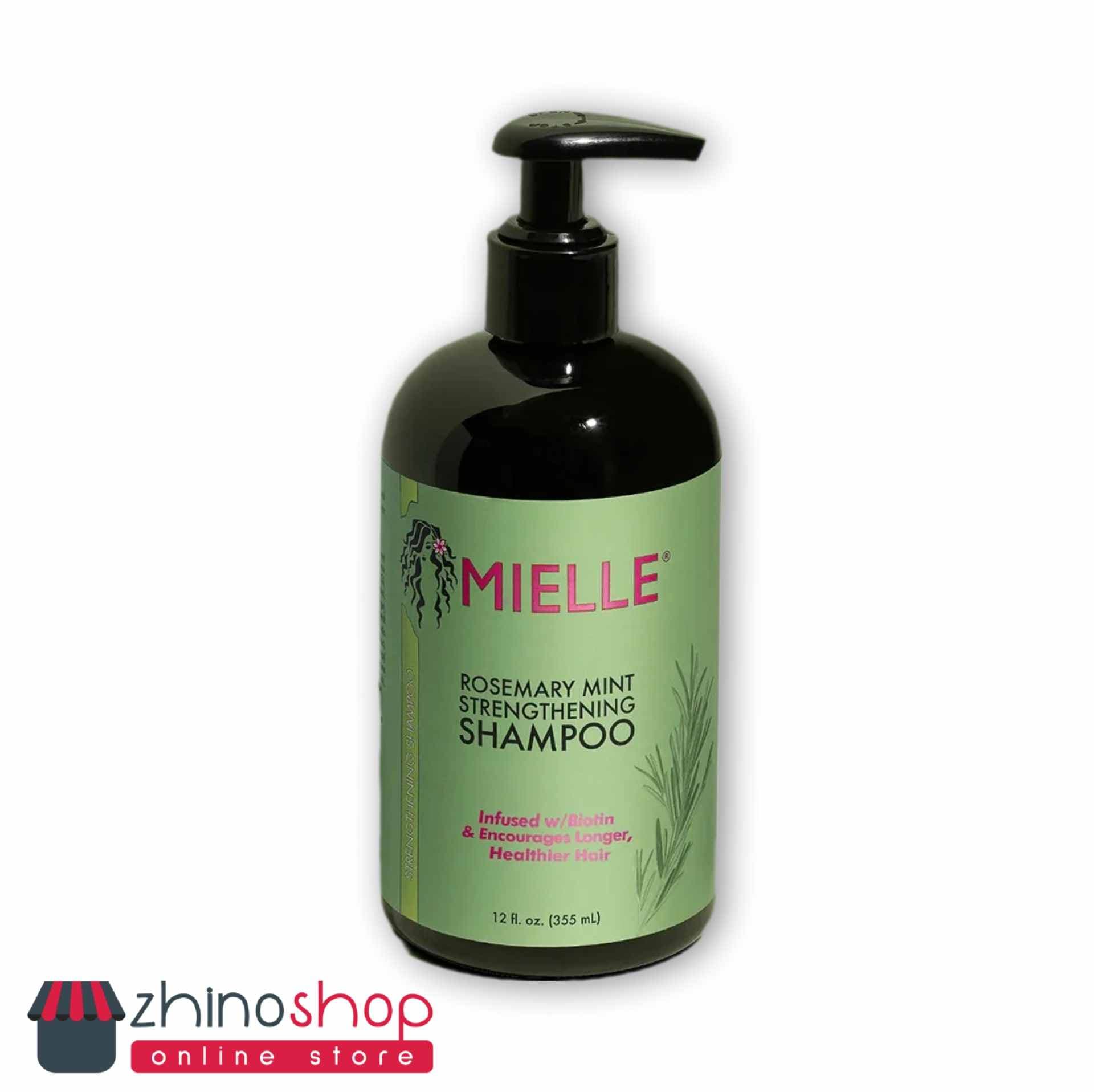 شامپو ضد ریزش و تقویت کننده میله اصلی Mielle رزماری و نعناع
