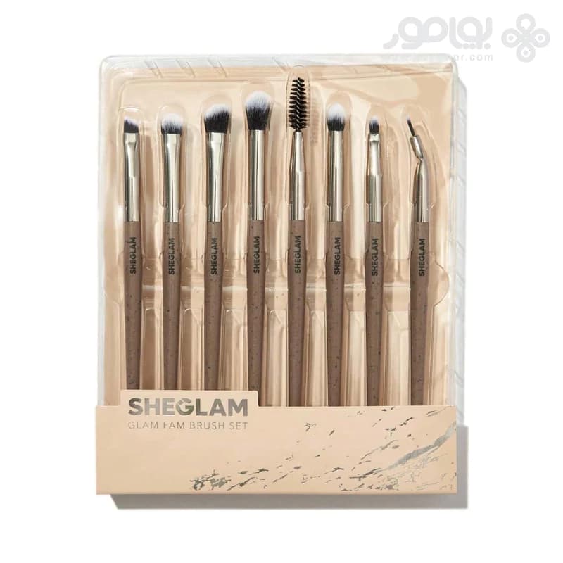 ست براش آرایشی شیگلم مدل GLAM FAM بسته 8 عددی