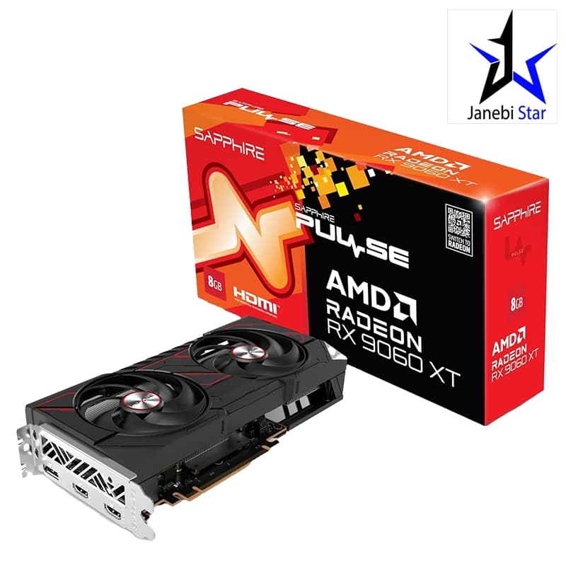 کارت گرافیک سافایر مدل PULSE AMD Radeon RX 9060 XT OC 8GB — تصویر ۶