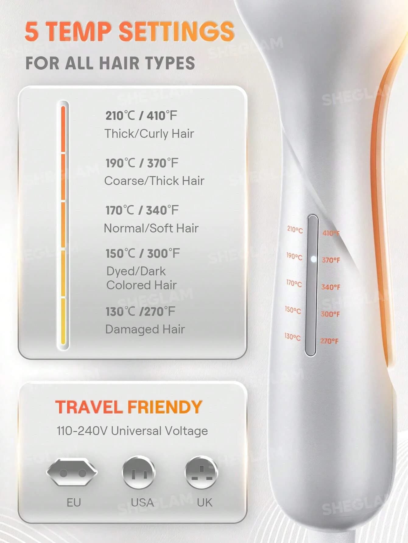 دستگاه ویو مو شیگلم مدل Beach Babe Hair Waver سایز 25 میلی متر — تصویر ۴