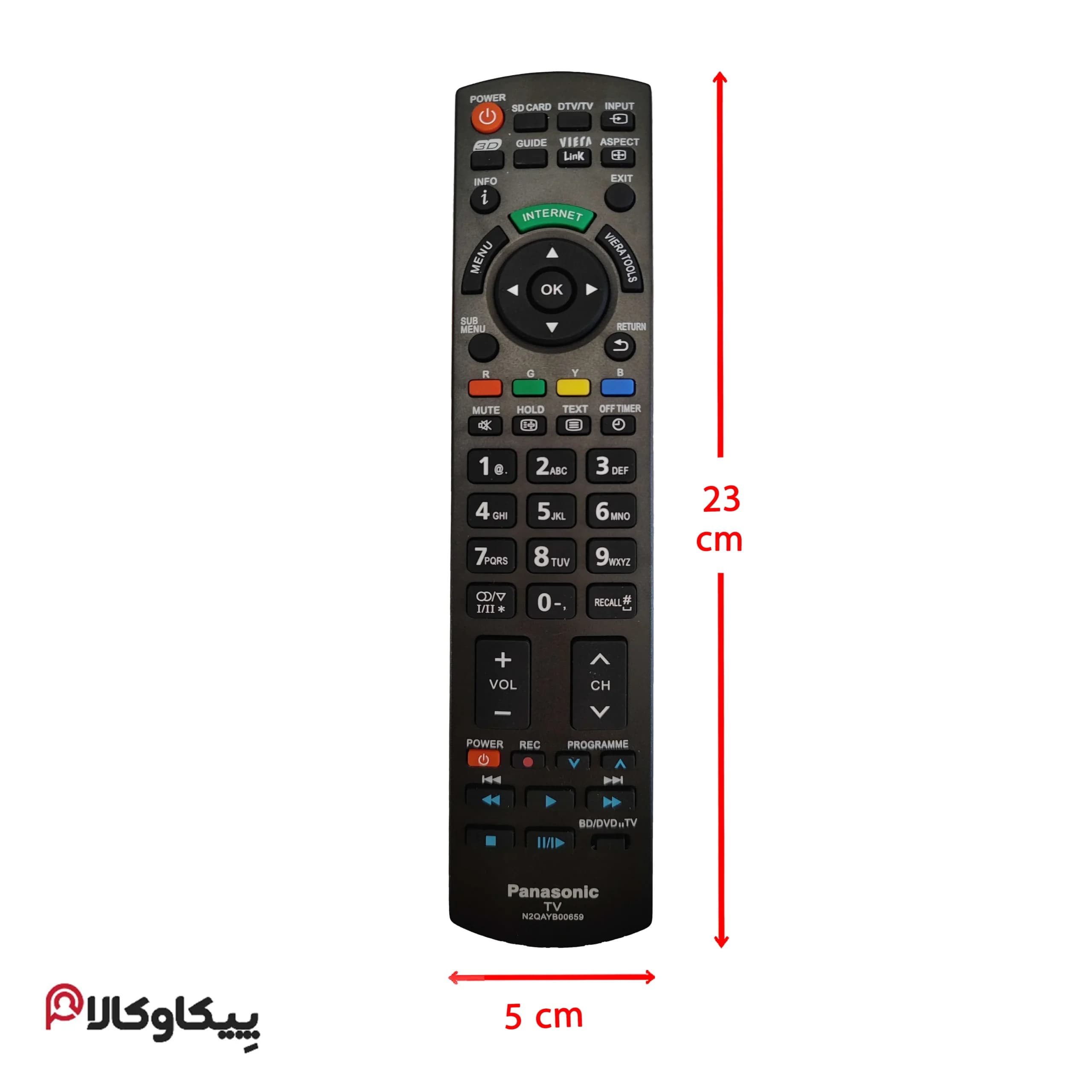 کنترل Panasonic پاناسونیک 920 LCD D3 — تصویر ۲