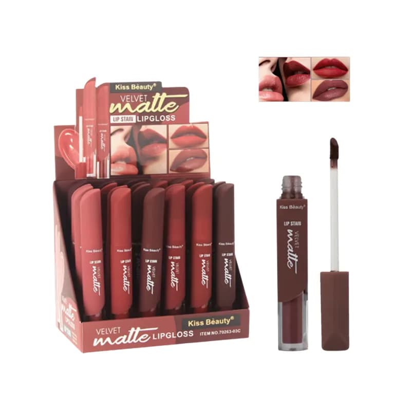 رژ لب مایع مات کاریته مدل Kiss Beauty Velvet Matte