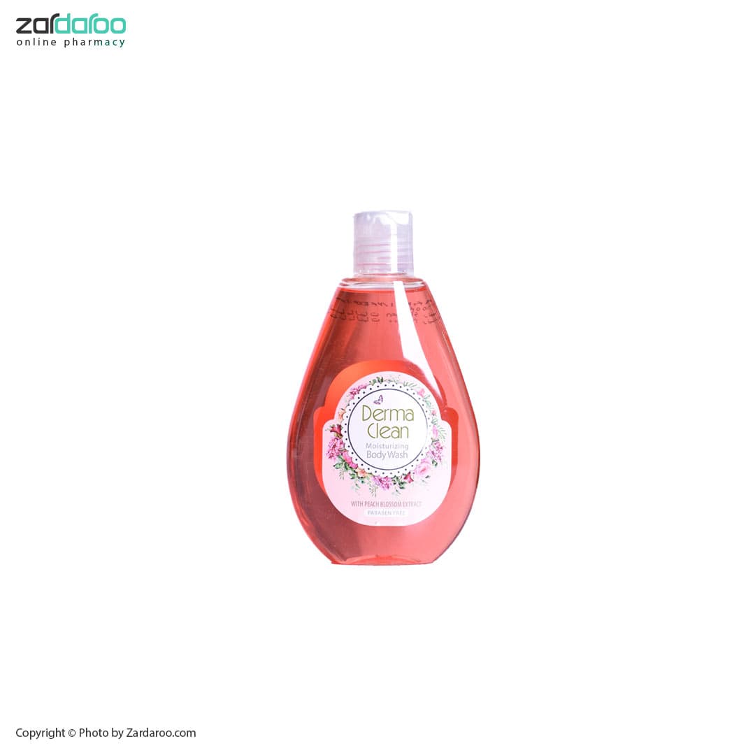 شامپو بدن درماکلین مرطوب کننده و نرم کننده عصاره شکوفه هلو درماکلین Derma Clean