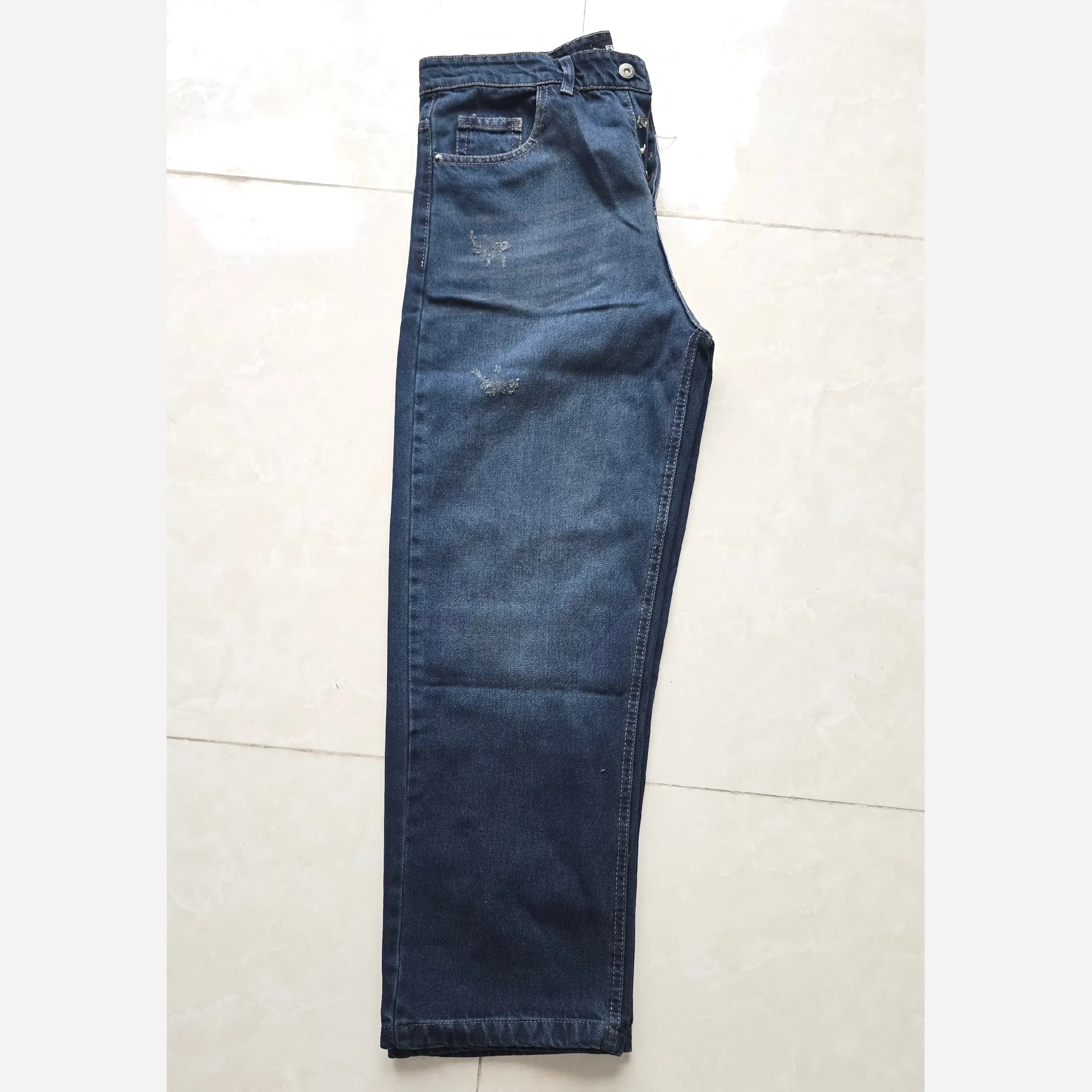 شلوار جین بگ مردانه رنگ شست کثیف سایز 42 تا 50 — تصویر ۴