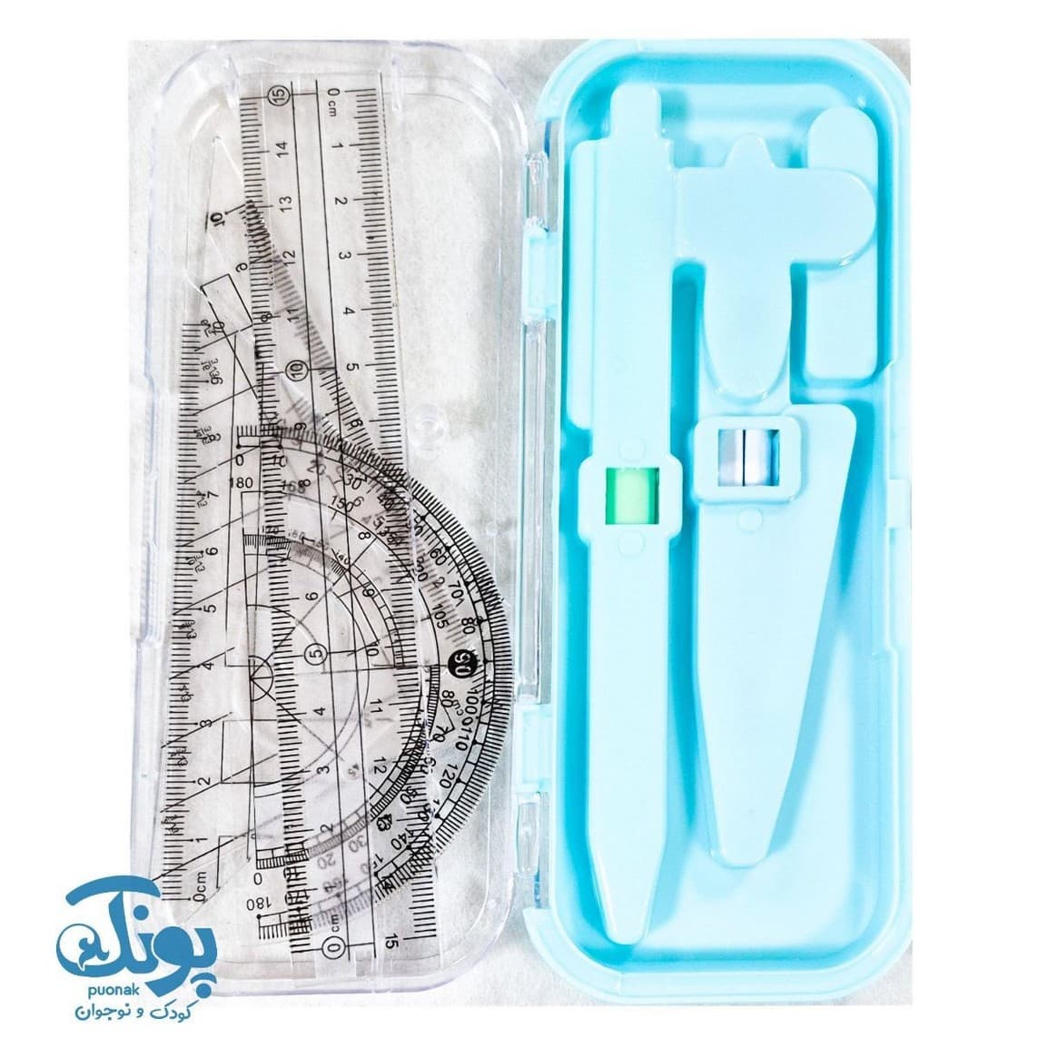 ست ۷ تکه پرگار و خط کش اسکول مکس ۱۲۲۵ — تصویر ۴