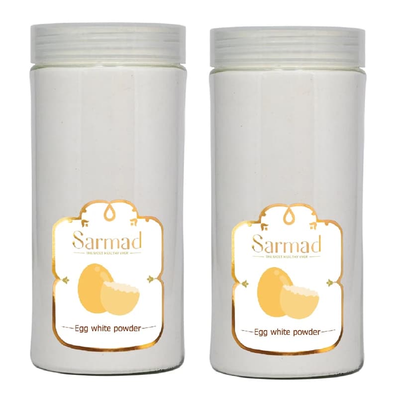 پودر سفیده تخم مرغ ممتاز سرمد – 450 گرم بسته 2 عددی