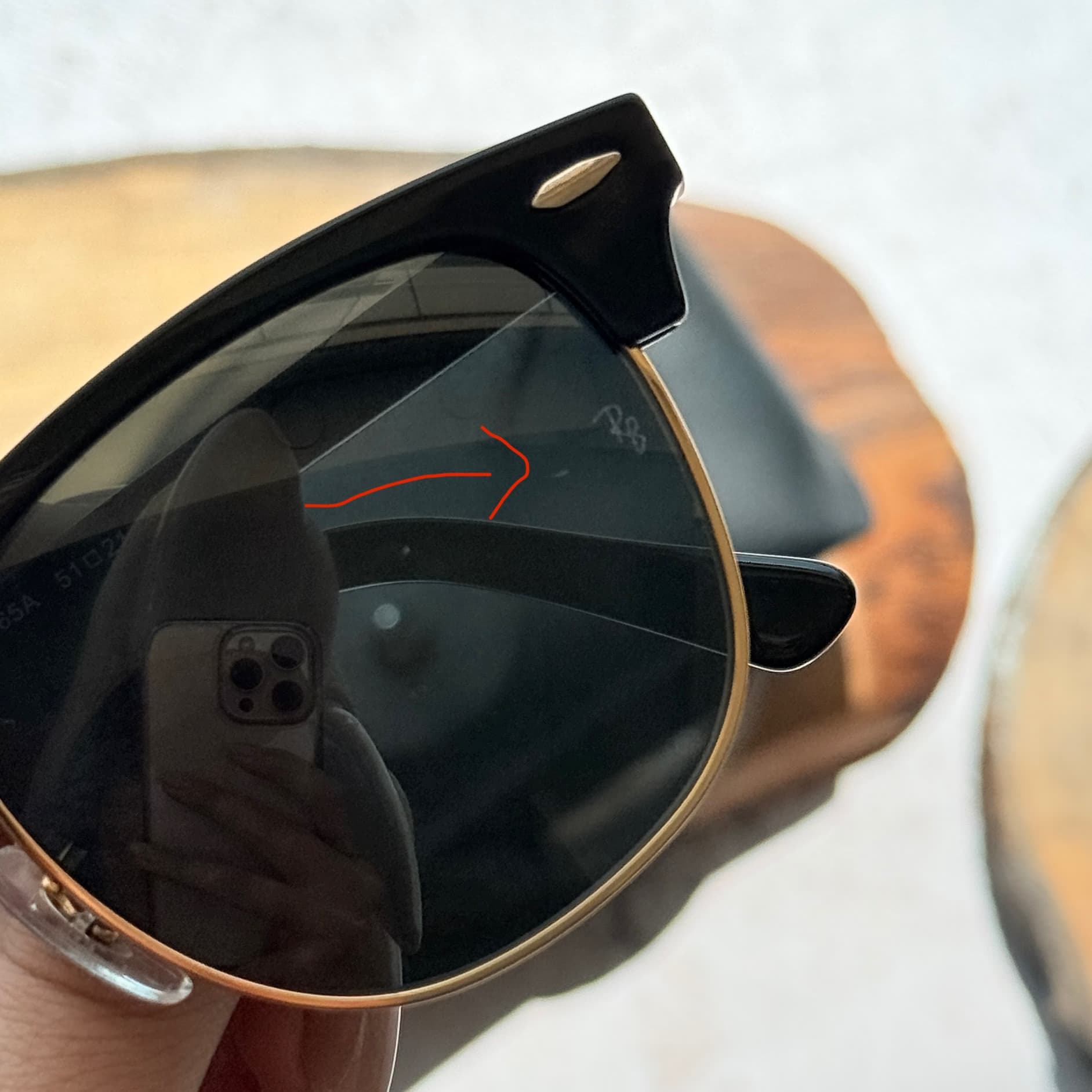 عینک آفتابی اسپرت پلاریزه ریبن اوتلت مدل RayBan RB3016 Clubmaster OUTLET — تصویر ۷