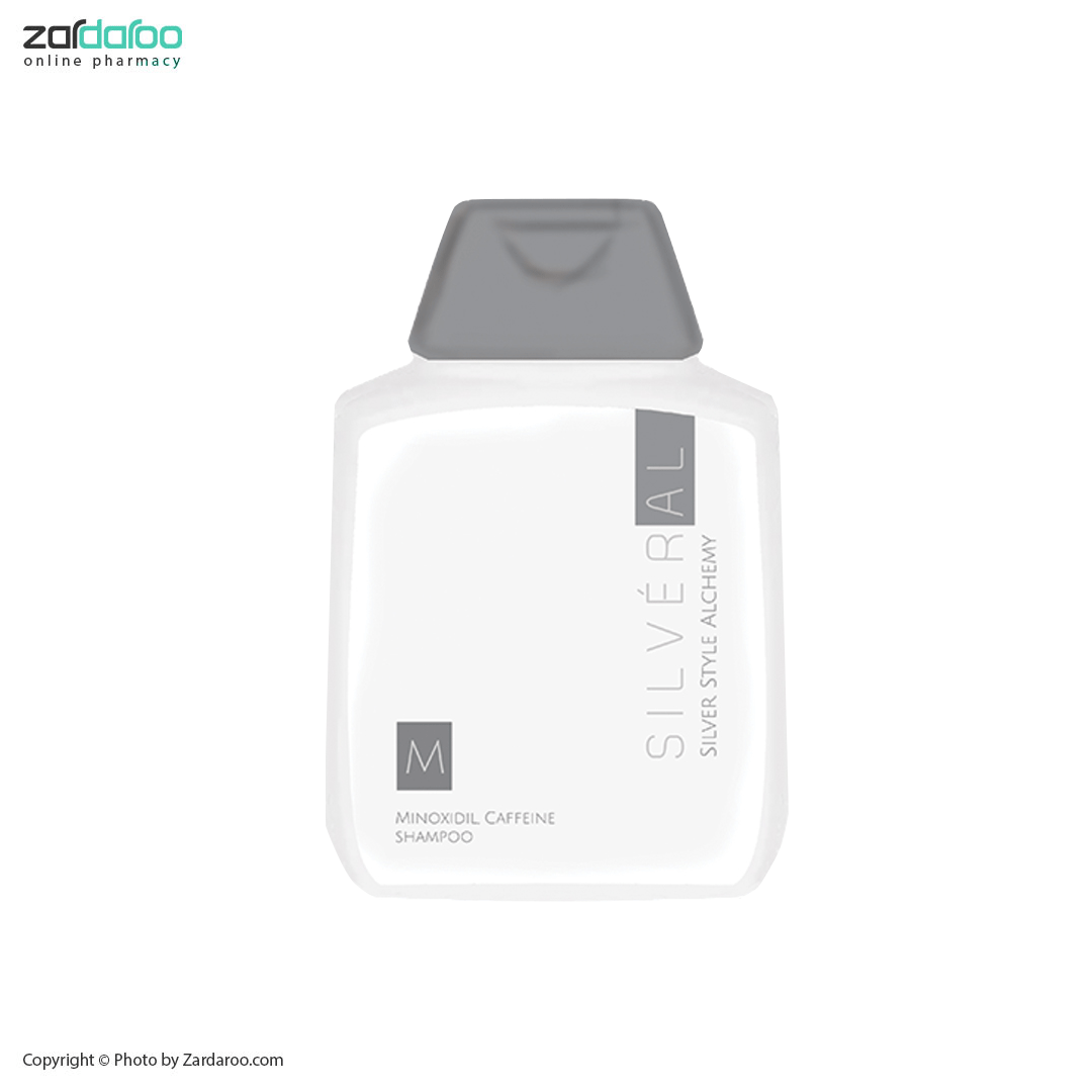 شامپو کافئین کراتین ماینوکسیدیل سیلورال SilverAl — تصویر ۲