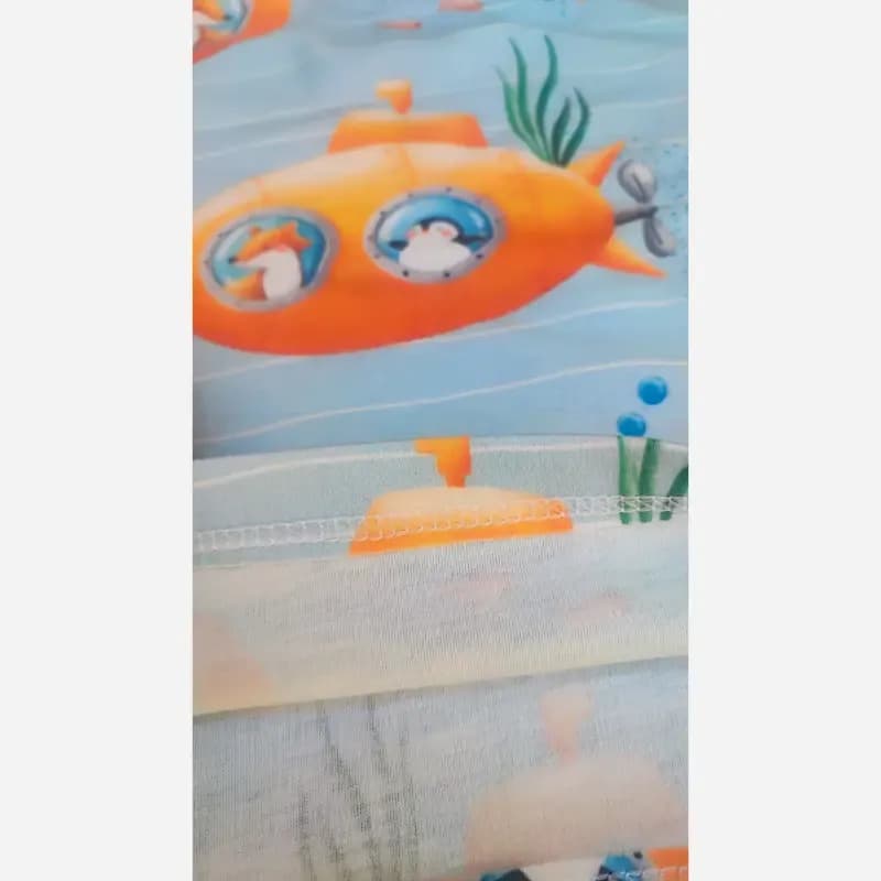 بلوز و شلوار راحتی بچگانه طرح زیردریایی سایز 35 و 40 — تصویر ۸