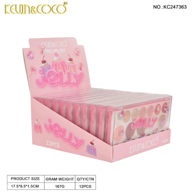 پالت سایه نوزده رنگ طرح ژله کوین اند کوکو کد kc247363