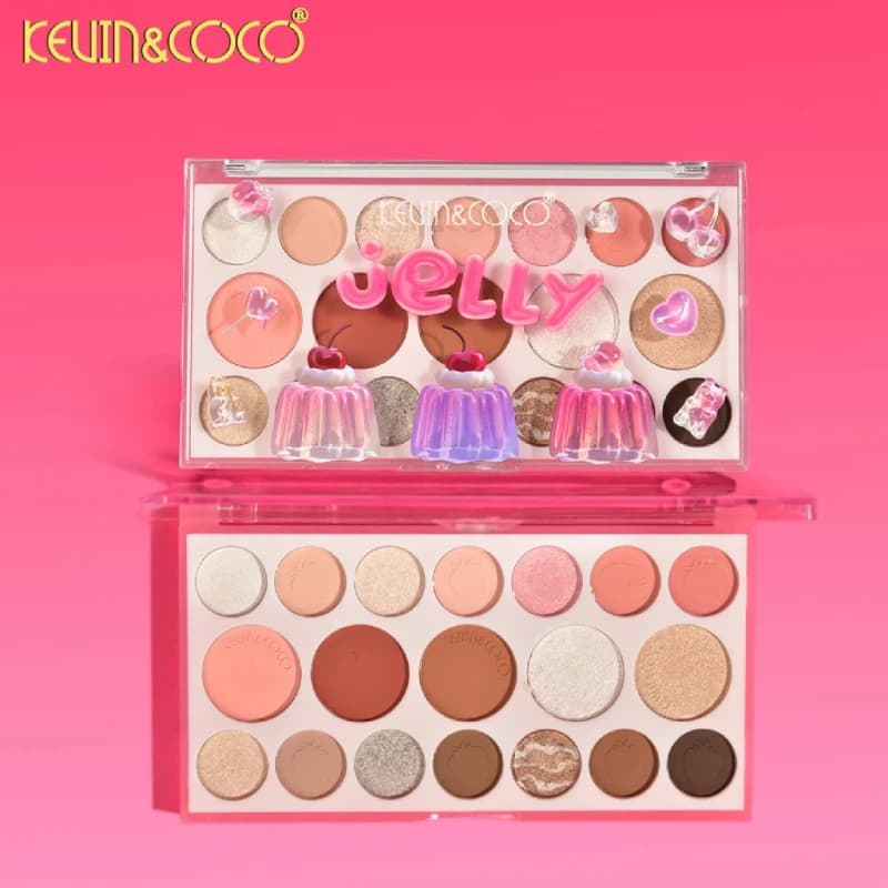 پالت سایه نوزده رنگ طرح ژله کوین اند کوکو کد kc247363 — تصویر ۳