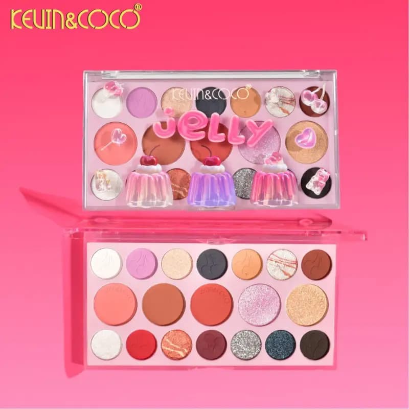 پالت سایه نوزده رنگ طرح ژله کوین اند کوکو کد kc247387 — تصویر ۳
