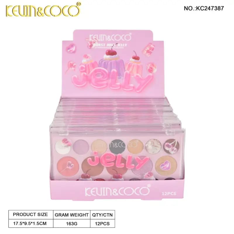 پالت سایه نوزده رنگ طرح ژله کوین اند کوکو کد kc247387