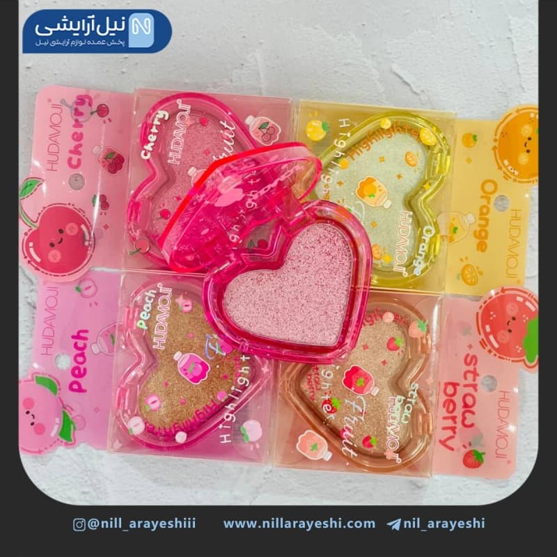 هایلایتر میوه ای طرح قلب هدی موجی کد H – 162 — تصویر ۳