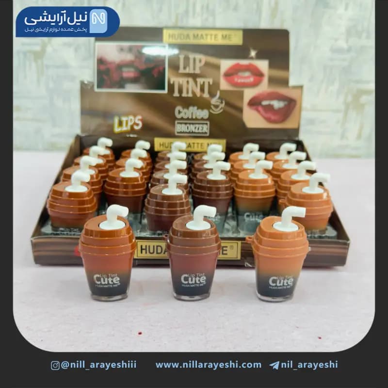 تینت لب قهوه ای طرح آبمیوه نی دار هدی مات می کد X – 523 — تصویر ۲