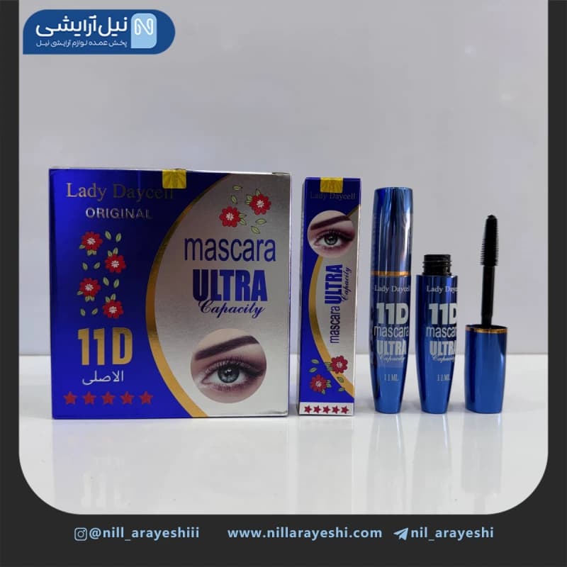 ریمل حجم دهنده 11D پوکه فلزی لیدی دایسل کد mma1118 h