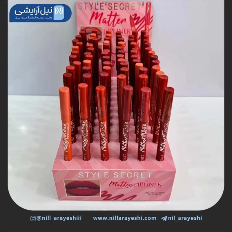 خط لب شمعی استایل سکرت کد Sam458