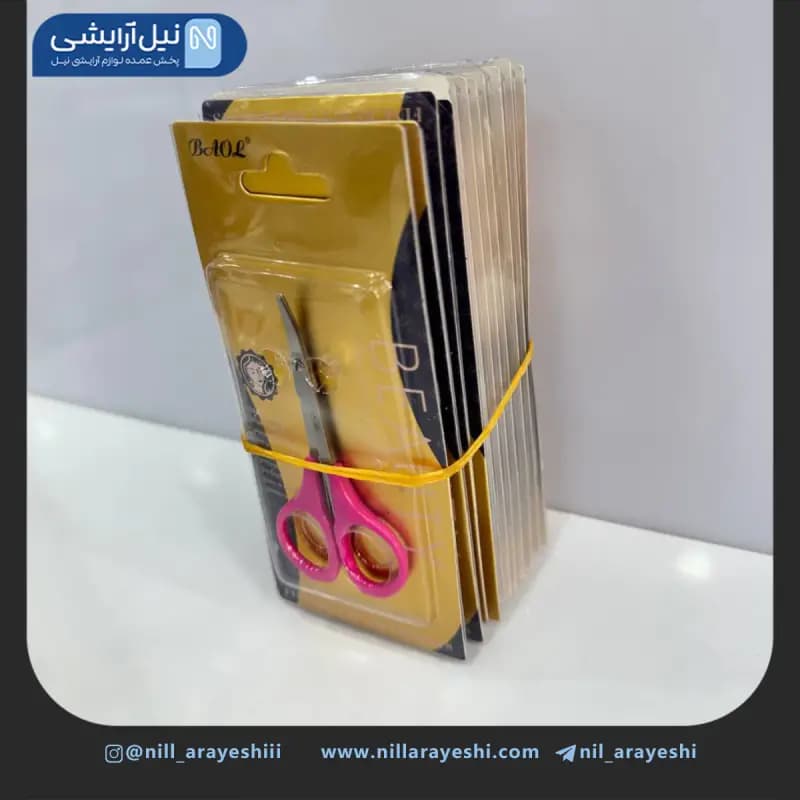 قیچی ابرو دسته رنگی بااول