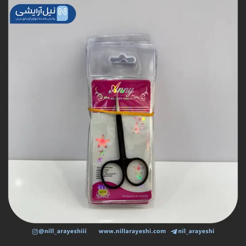 قیچی ابرو دسته مشکی آنی