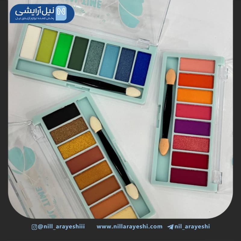 پالت سایه هشت رنگ گول فلاور کد GF498 — تصویر ۲