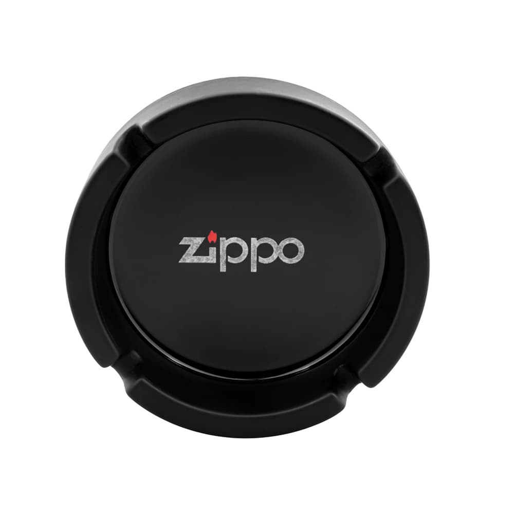 زیر سیگاری اسپرت رزین مشکی طرح zippo