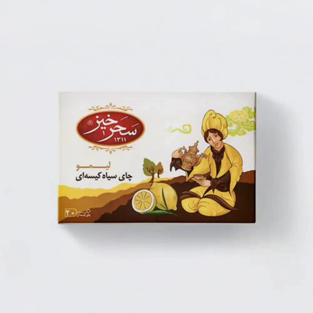 چای سیاه کیسه ای طعم لیمو