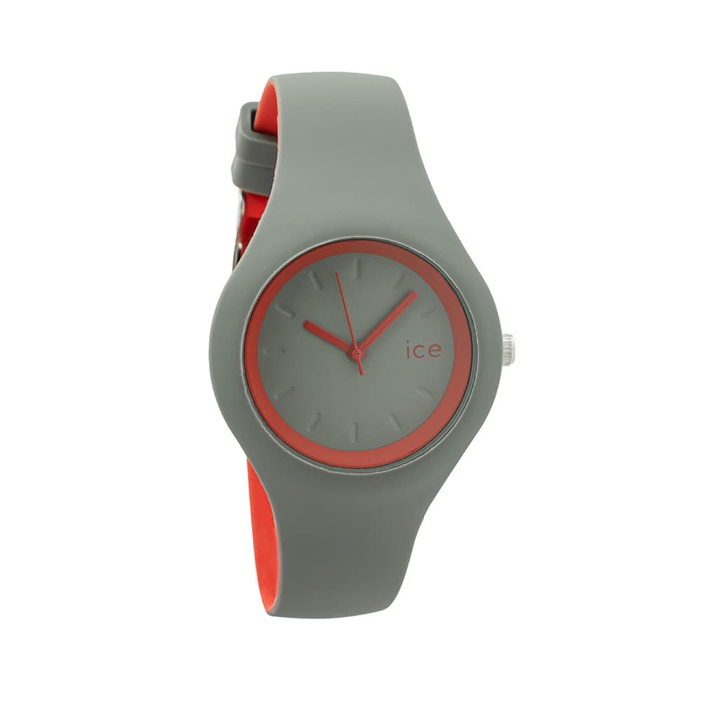 ساعت آیس ice watch زنانه صفحه کوچک طوسی قرمز