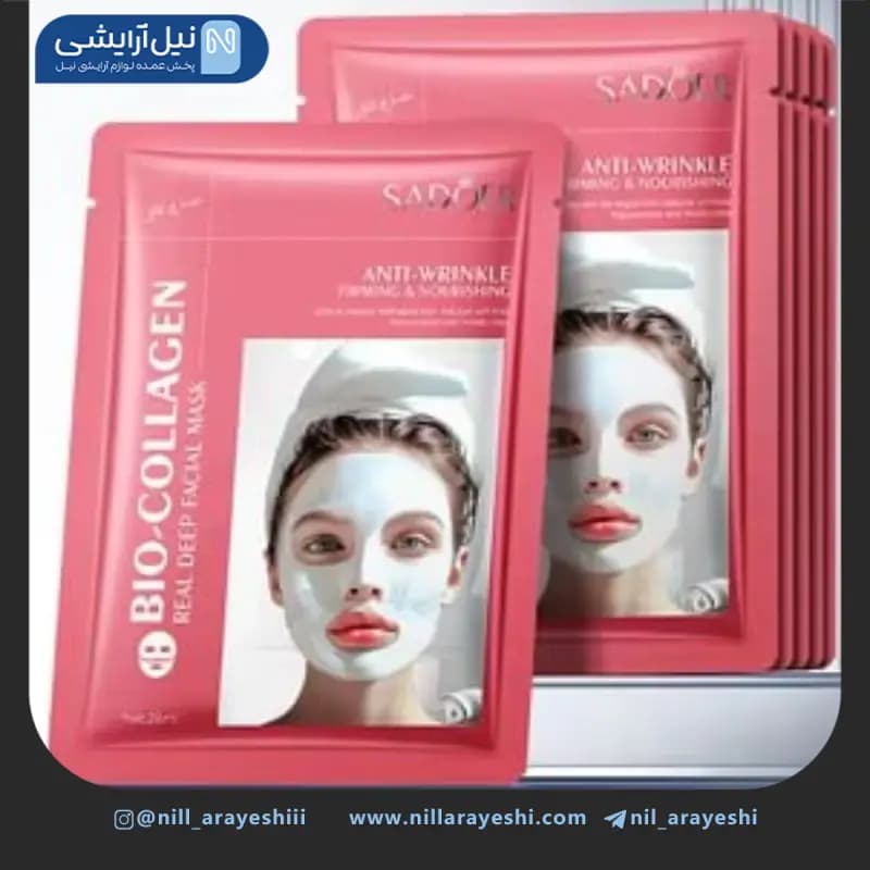 ماسک صورت ورقه ای کلاژن بایو سادور کد SD01923 — تصویر ۳