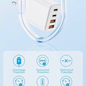 آداپتور شارژر چهارخروجی آسپور مدل A833 — تصویر ۲