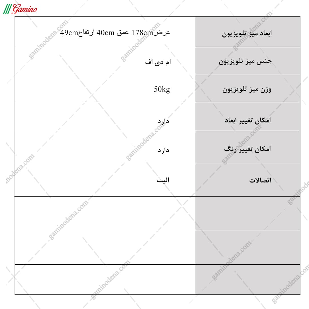 میز تلویزیون مدرن مینیمال جادار مدل شایسته — تصویر ۷