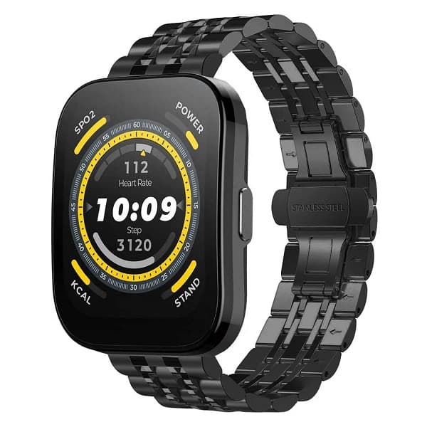 بند ساعت هوشمند امازفیت بیپ Bip 5 استیل 7Bead