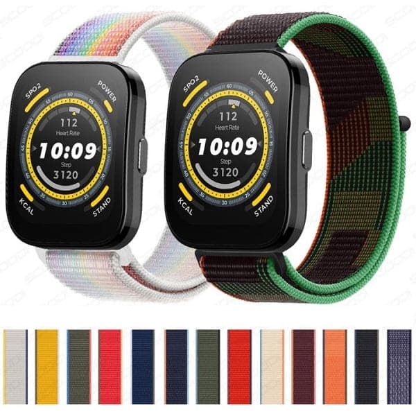 بند ساعت هوشمند آمازفیت بیپ Bip 5 مدل Nylon Loop