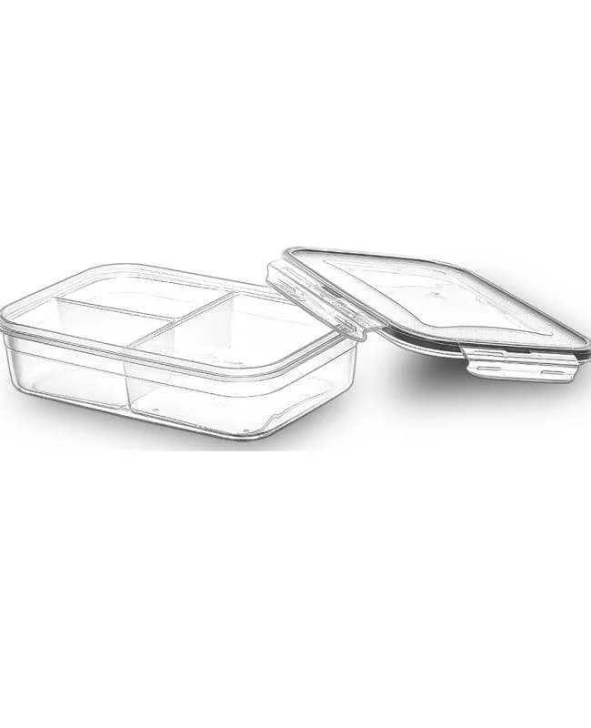 ظرف نگهدارنده مستطیلی 4 لیتری ایراک کد LC510 — تصویر ۲