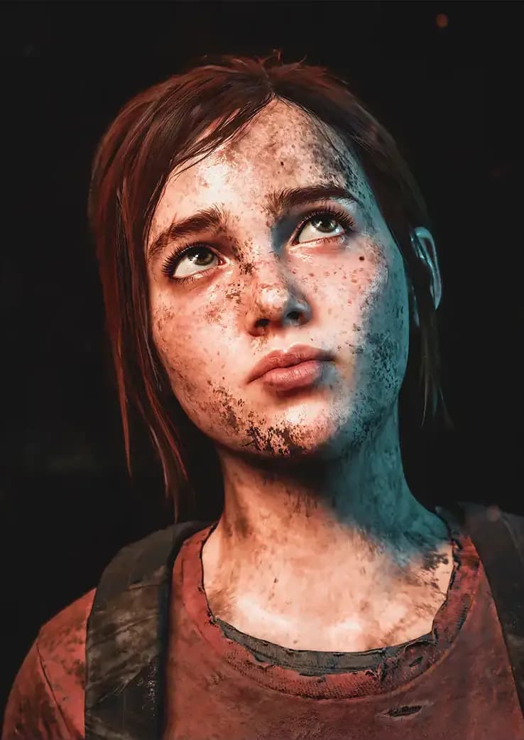 متال پوستر بازی The Last Of Us طرح شخصیت Ellie کد N208