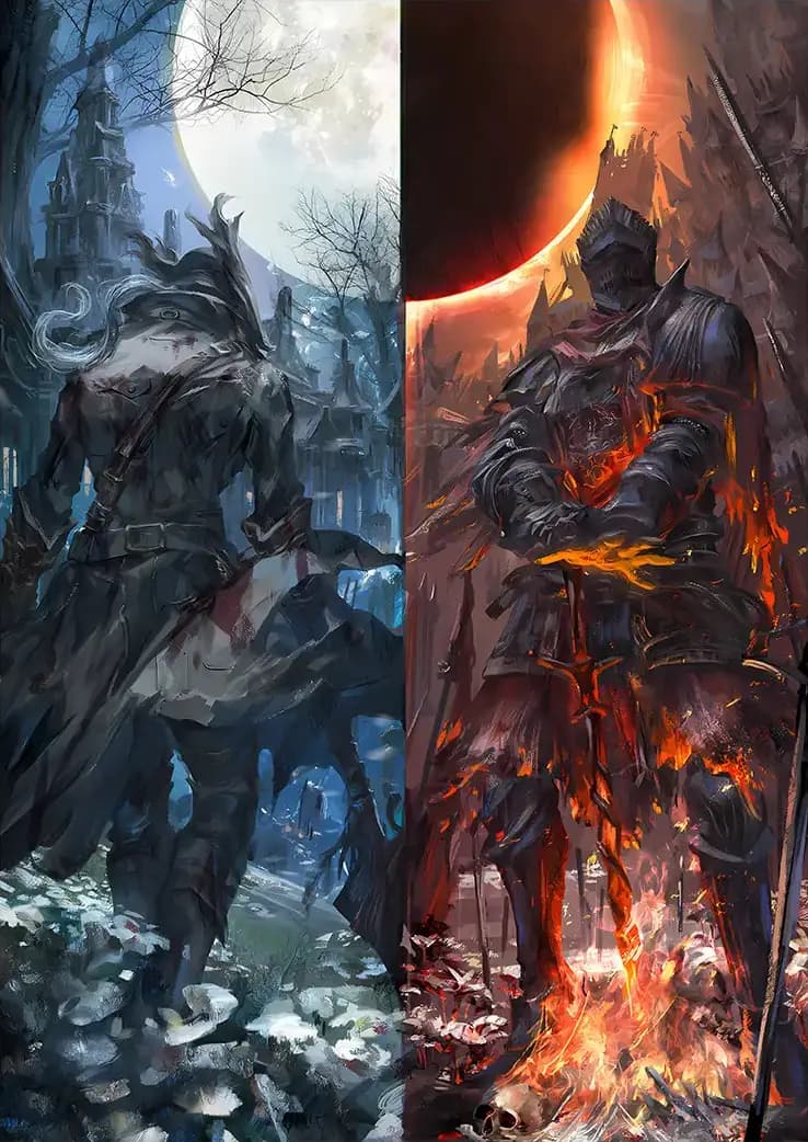 متال پوستر بازی Dark Souls کد N205