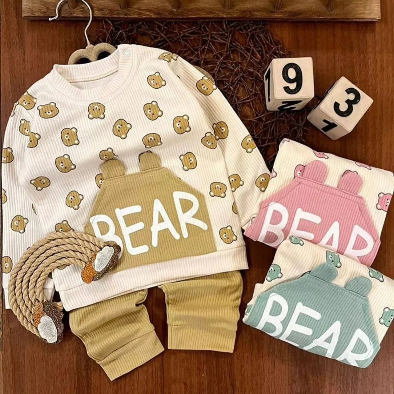 بلوز شلوار کبریتی جیب گوش دار تدی Bear کد ۵۰۲۰ — تصویر ۲