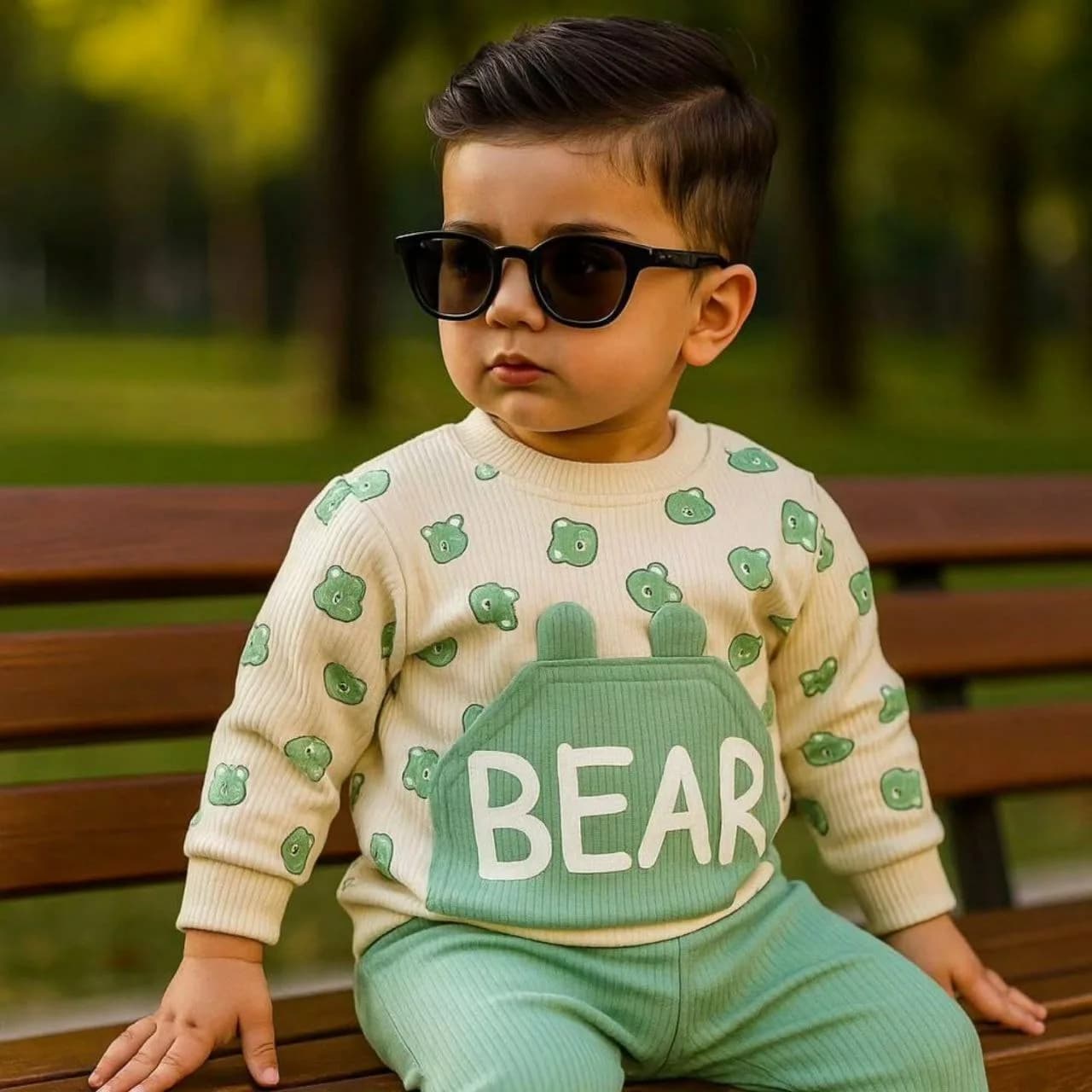 بلوز شلوار کبریتی جیب گوش دار تدی Bear کد ۵۰۲۰ — تصویر ۴