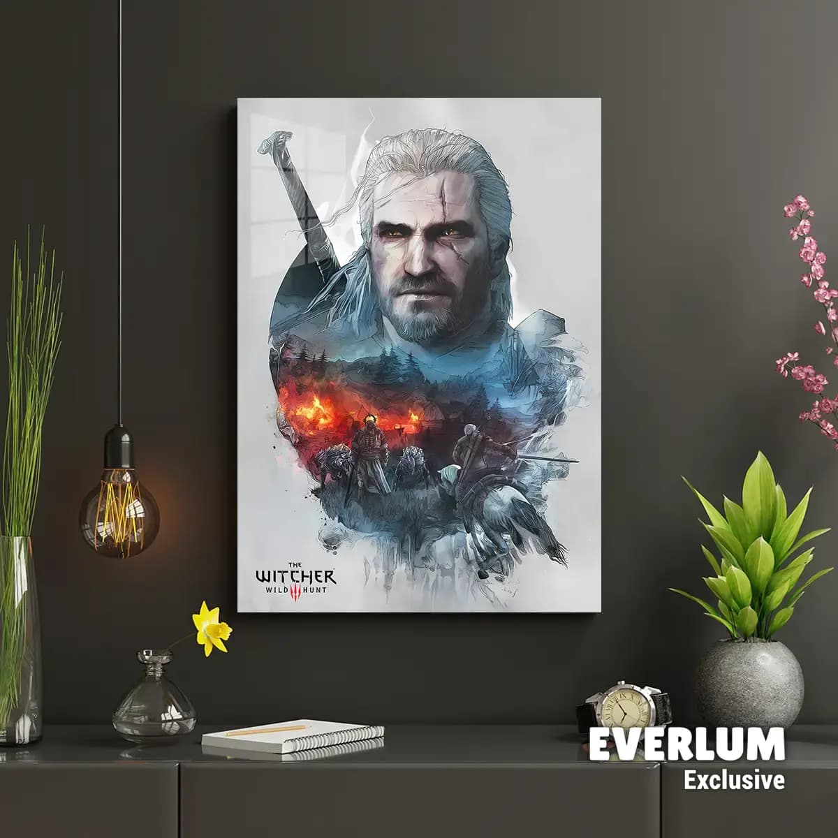 متال پوستر بازی The Witcher کد N209 — تصویر ۲