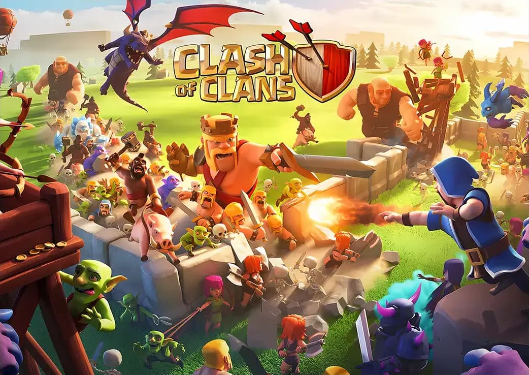 متال پوستر بازی Clash Of Clans کد N203