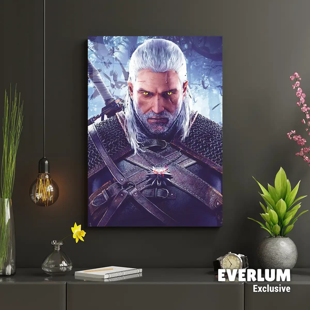 متال پوستر بازی The Witcher کد N208 — تصویر ۲