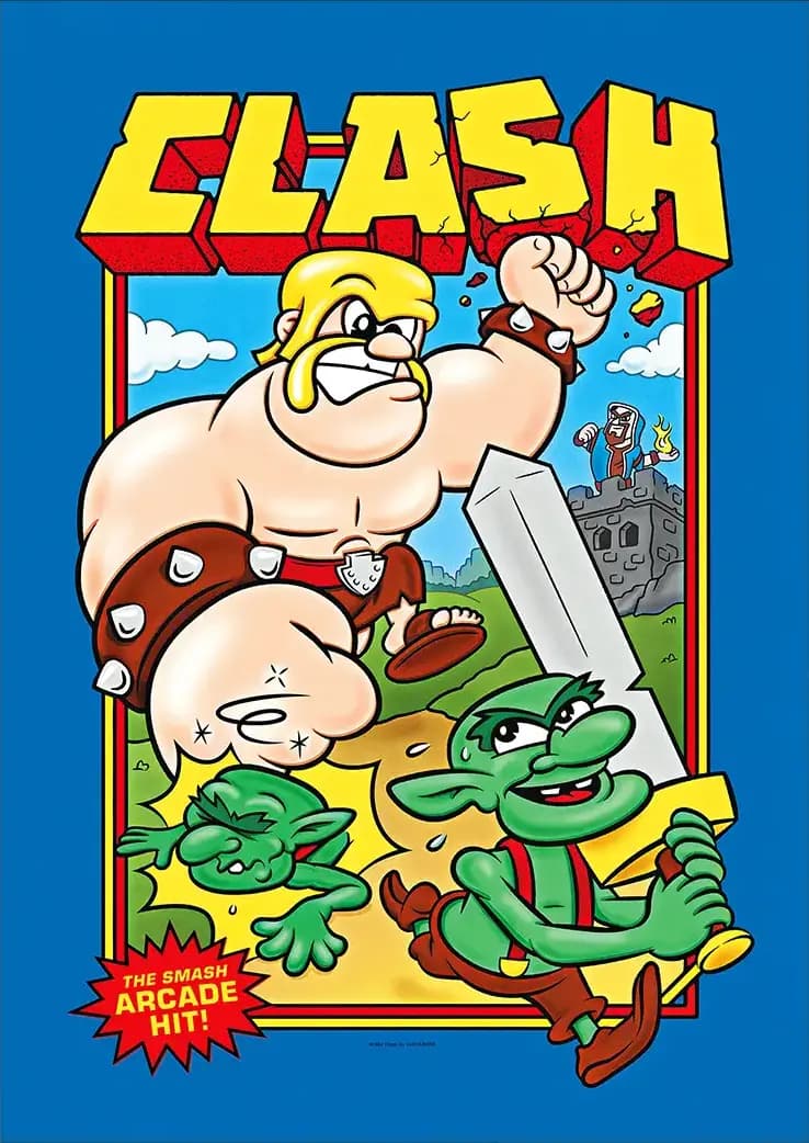 متال پوستر بازی Clash Of Clans کد N201