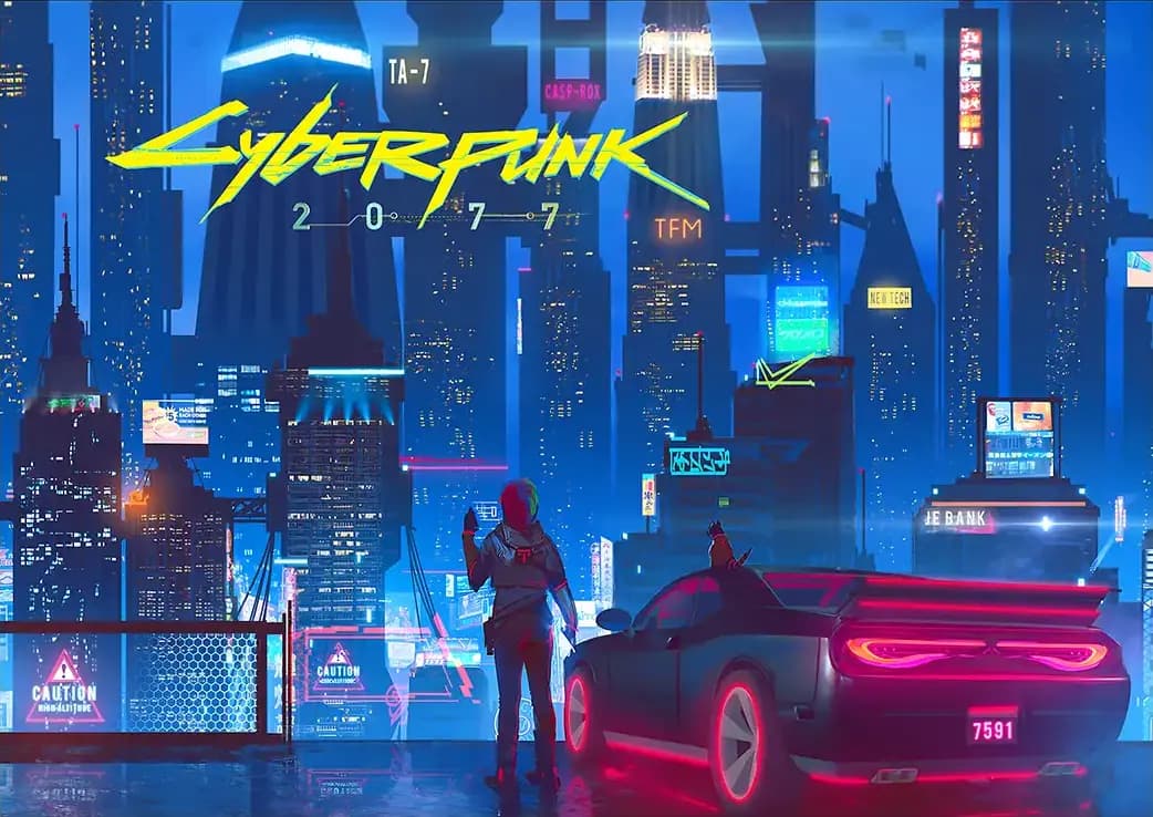 متال پوستر بازی Cyberpunk2077 کد N205
